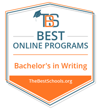 Best Online Bachelors In Writing Award