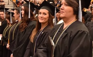 Photo of graduates at commencement