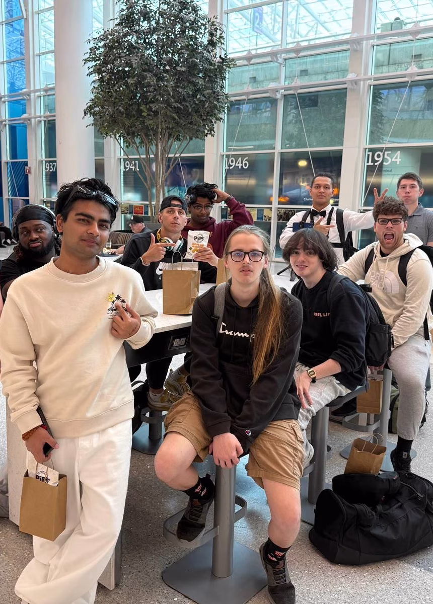 Photo of the YellowH@ckets at a hackathon