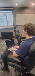 Student at a YellowH@ckets meeting