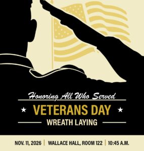 Veterans Day Wreath Laying. Honoring all who served.