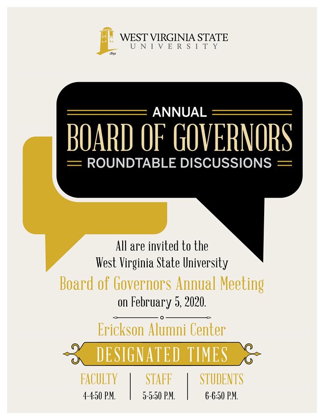 WVSU Board of Governors Roundtable Discussions Feburary 6