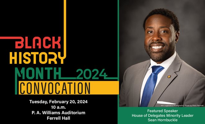 2024 Black History Month Convocation Speaker Sean Hornbuckle
