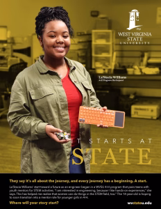 Photo of LaStacia from the It Starts at State feature series