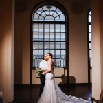 Wedding photo shoot at the WVSU Center