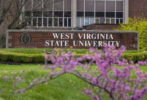 West Virginia State University sign